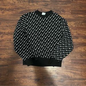 CHAMPION ALL OVER PRINT PULLOVER SWEATER